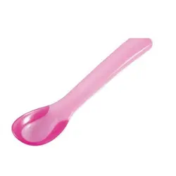 قاشق غذاخوری حرارتی کودک صورتی بیبی سیل BABISIL