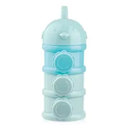 ظرف ذخیره شیرخشک و غذا سه عددی آبی بیبی سیل BABISIL