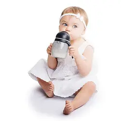 لیوان آبمیوه خوری نی دار 360میل مدل پنگوئن یومه UMEE