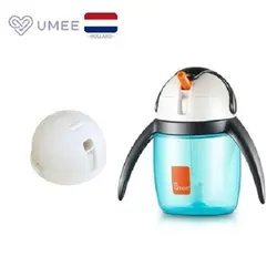 لیوان آبمیوه خوری نی دار 240میل مدل پنگوئن یومه UMEE
