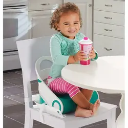 صندلی غذاخوری پرتابل آبی کودک سامر