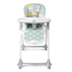 صندلی غذاخوری کودک آبی یونیکورن Brevi مدل CONVIVIO