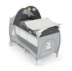 تخت و پارک بازی کم CAM طوسی مدل DAILY PIUS