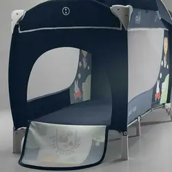 تخت و پارک بازی کم CAM طوسی مدل DAILY PIUS