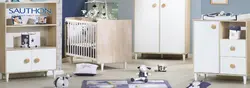 سرویس تخت و کمد و دراور ساتون SAUTHON مدل NILS