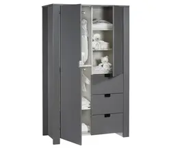 سرویس تخت دومنظوره و کمد و دراور ساتون مدل CITY ARDOISE