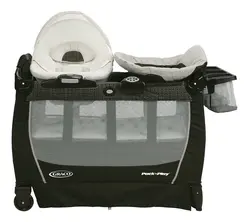 تخت و پارک بازی حرفه ای مشکی گراکو GRACO مدل Pierce