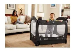 تخت و پارک بازی حرفه ای مشکی گراکو GRACO مدل Pierce