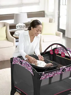 تخت و پارک بازی بنفش گراکو GRACO مدل Portia