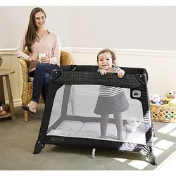 تخت و پارک بازی مشکی گراکو GRACO مدل Nimble Nook