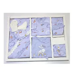 ست بیمارستانی نوزاد صورتی ده تکه کارامل