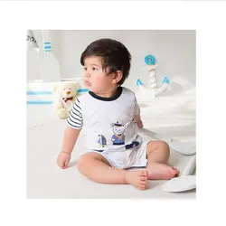 رامپر سفید طرح ملوان ایندیگو