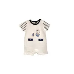 رامپر سفید طرح ملوان ایندیگو