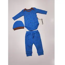 ست بادی و شلوار و کلاه آبی کودک فضاپیما کارامل