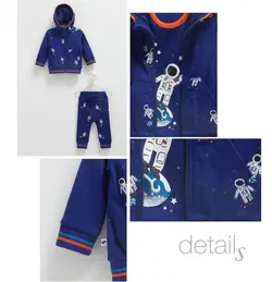 ست سوییشرت و شلوار و بلوز کودک آبی کارامل