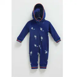 سرهمی کودک کلاه دار آبی طرح فضاپیما کارامل