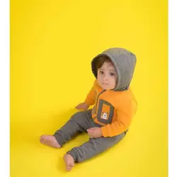 ست زمستانی کودک سوییشرت و شلوار و بلوز ایندیگو