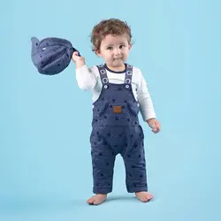 سرهمی کودک با بلوز و کلاه آبی ایندیگو