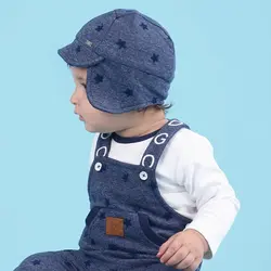 سرهمی کودک با بلوز و کلاه آبی ایندیگو