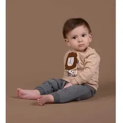 بلوز و شلوار دورس کودک طرح شیر ایندیگو