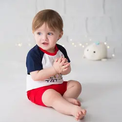 تیشرت و شلوارک و کلاه کودک مدل مرغ دریایی ایندیگو