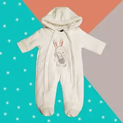 سرهمی کودک زمستانی مخمل لایکو سفید ایندیگو