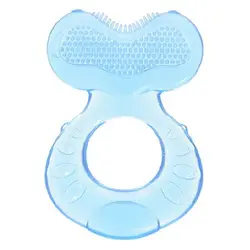 دندانگیر سیلیکونی آبی کودک نابی NUBY