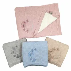 پتو نوزادی بافت بیبی فور لایف Baby4Life طرح پروانه