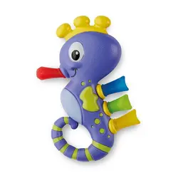 دندانگیر کودک جغجغه ای اسب دریایی بنفش نابی Nuby