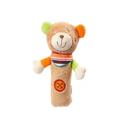 جغجغه قهوه ای سوتی مدل خرس بیبی فن