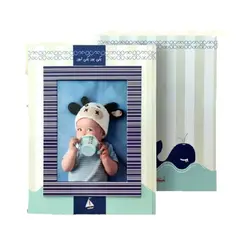 آلبوم قاب دار آبی ثبت خاطرات کودک بیبی برنارد