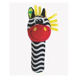 جغجغه سفید سوتی مدل گورخر پلی گرو