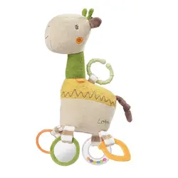 عروسک پولیشی آویز زرافه زرد بیبی فن