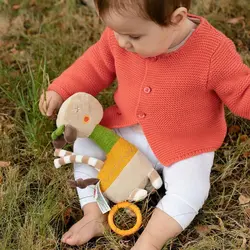 عروسک موزیکال زرافه زرد بیبی فن