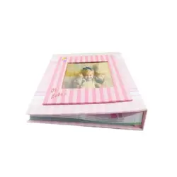 آلبوم قاب دار صورتی ثبت خاطرات کودک بیبی برنارد