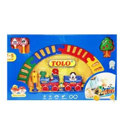 اسباب بازی قطار با ریل و علائم کامل تولو TOLO