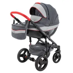 ست کالسکه خاکستری 4 تکه آدامکس مدل MONTE D5