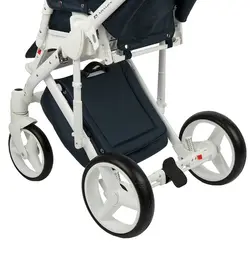 ست کالسکه سرمه ای چرم 4 تکه آدامکس مدل MASSIMO DELUXE V203