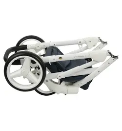 ست کالسکه سرمه ای چرم 4 تکه آدامکس مدل MASSIMO DELUXE V203