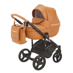 ست کالسکه کارامل چرم 4 تکه آدامکس مدل MASSIMO DELUXE V206