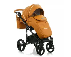 ست کالسکه کارامل چرم 4 تکه آدامکس مدل MASSIMO DELUXE V206