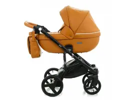 ست کالسکه کارامل چرم 4 تکه آدامکس مدل MASSIMO DELUXE V206