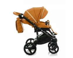 ست کالسکه کارامل چرم 4 تکه آدامکس مدل MASSIMO DELUXE V206