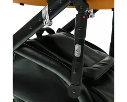 ست کالسکه کارامل چرم 4 تکه آدامکس مدل MASSIMO DELUXE V206