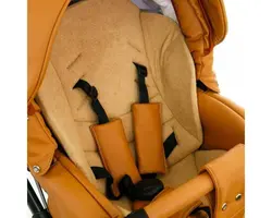 ست کالسکه کارامل چرم 4 تکه آدامکس مدل MASSIMO DELUXE V206