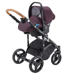 ست کالسکه زرشکی 4 تکه آدامکس مدل MASSIMO V6