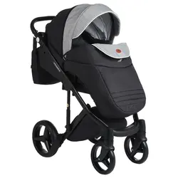 ست کالسکه طوسی سفید 4 تکه آدامکس مدل LUCIANO 240