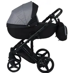 ست کالسکه مشکی 4 تکه آدامکس مدل LUCIANO 239