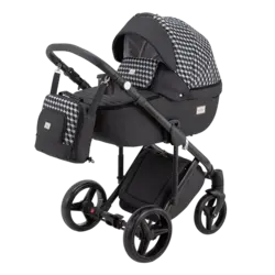 ست کالسکه مشکی 4 تکه آدامکس مدل LUCIANO 238