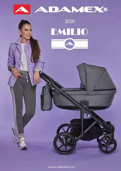 ست کالسکه طوسی 4 تکه آدامکس مدل EMILIO 266